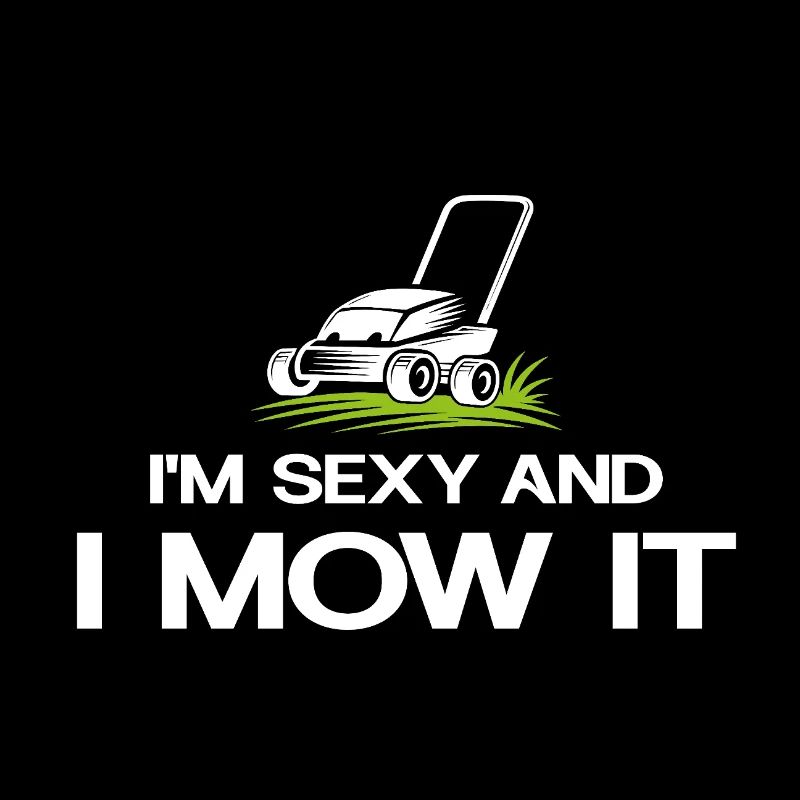 Diction sexy de tonte de pelouse