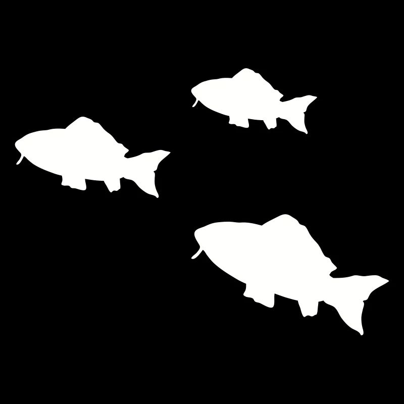 Pisces Tropical Fish Silhouette
