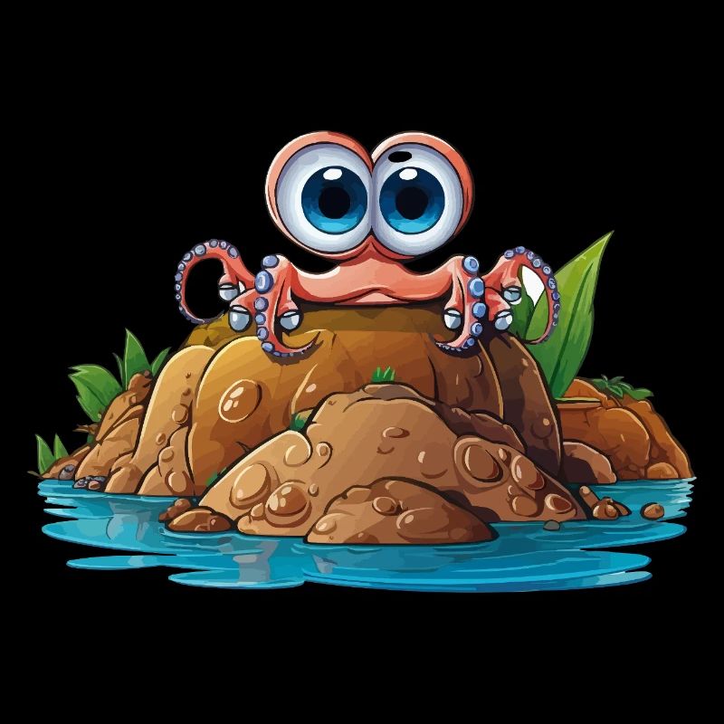 Crabe de galets aux yeux globuleux