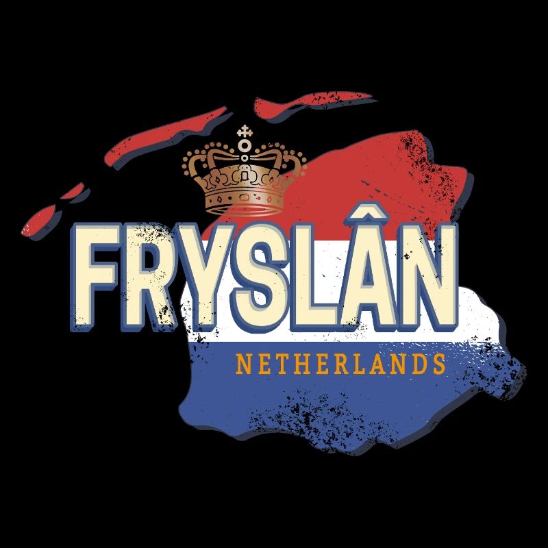 Carte Frise Pays-Bas Hollande Sovenir