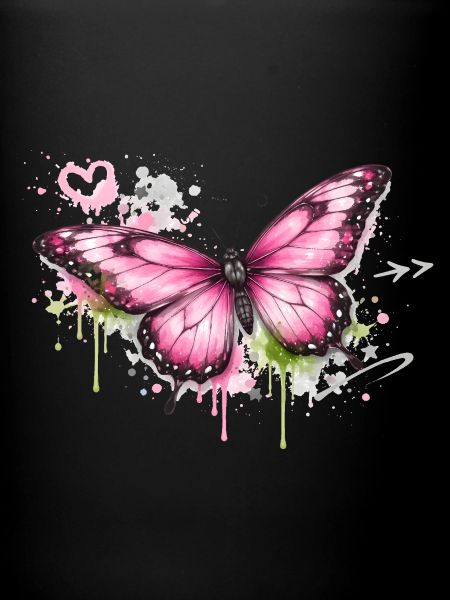 Art de rue graffiti papillon