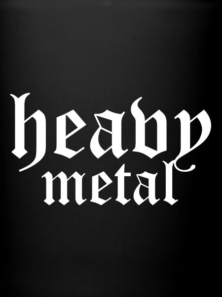 Heavy Metal Gothic Script Tee