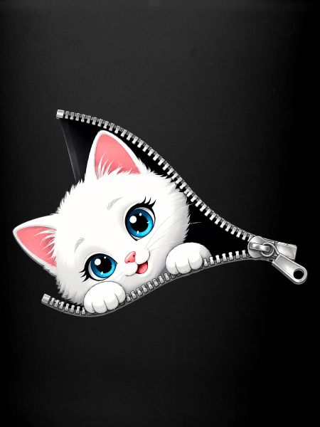 Cute Kitten Zipper Cat