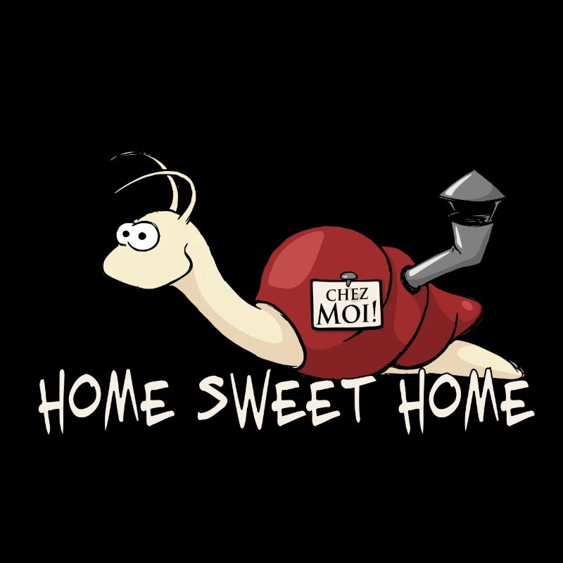 Snail Home Home Sweet Home Comic Gift