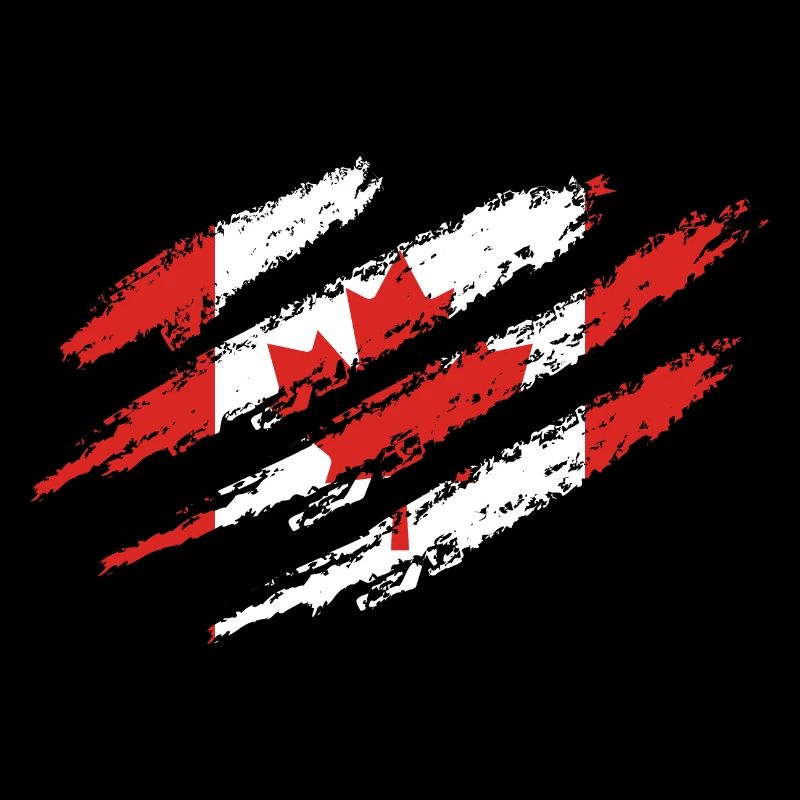 Canada drapeau à gratter feuille d'érable feuille d'érable