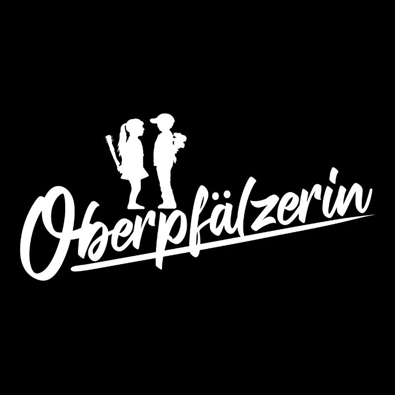 Cooles Oberpfälzerin Motiv Mädchen und Junge