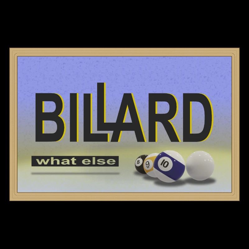 Conception de billard, Art mural, Affiche, Billard de piscine