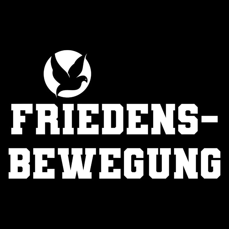 Friedensbewegung dunkles Design