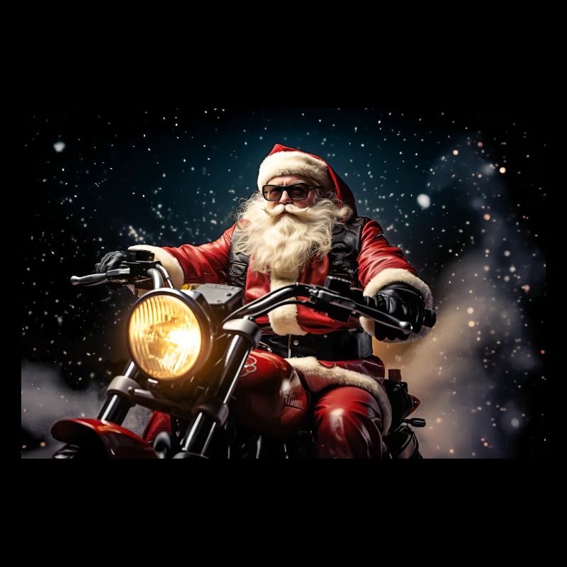 Père Noël motard 3