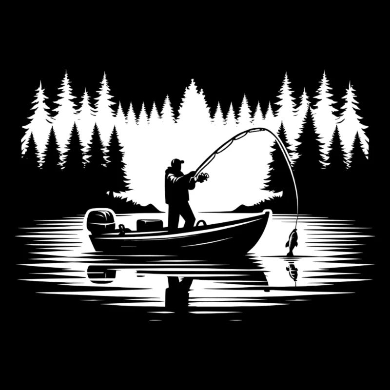 Pêcher sur le bateau