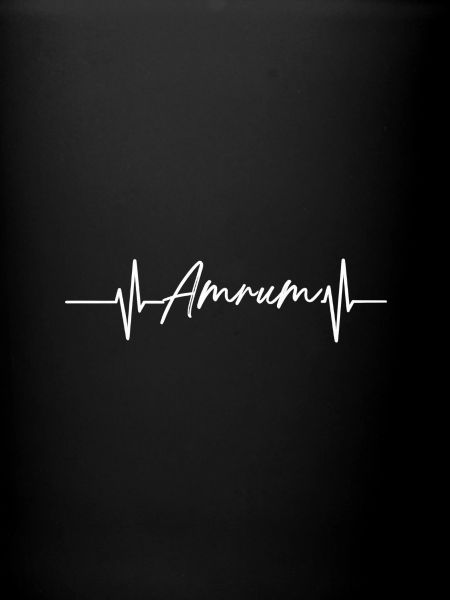 Herzschlag mit Name Amrum
