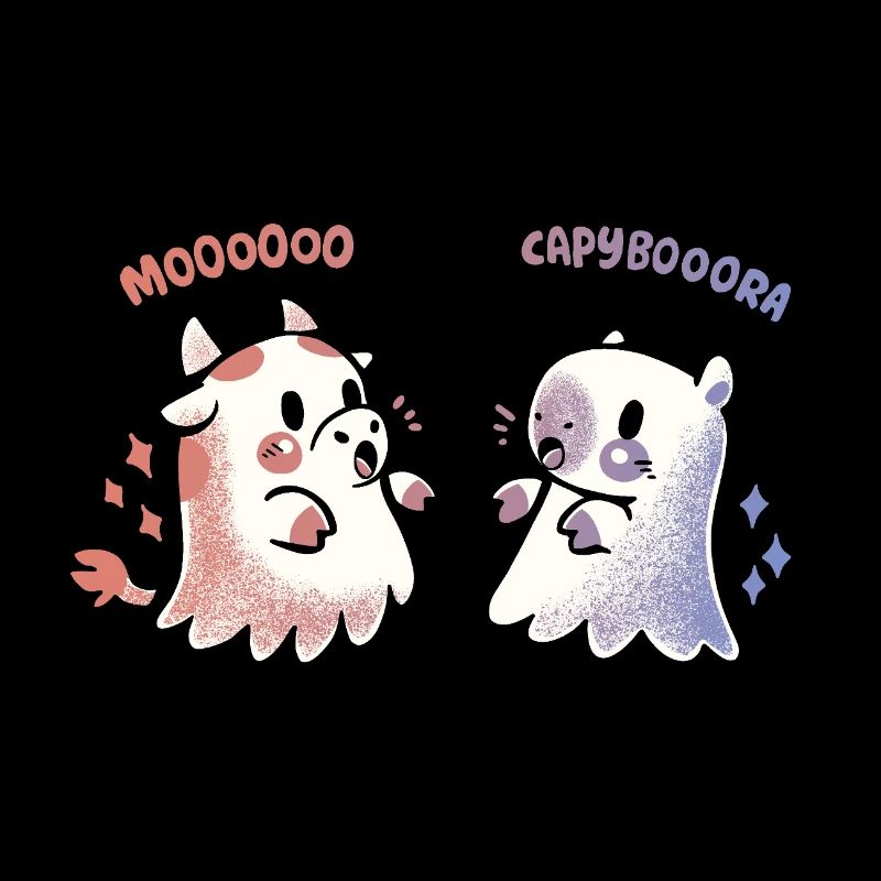 Effrayant Capy et vache