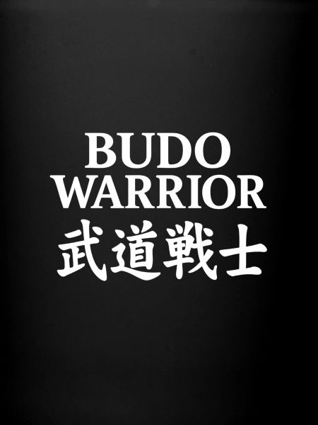 Budo-Krieger-Kampfkunst-Emblem
