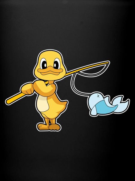 Pêche au poisson canard pêcheur