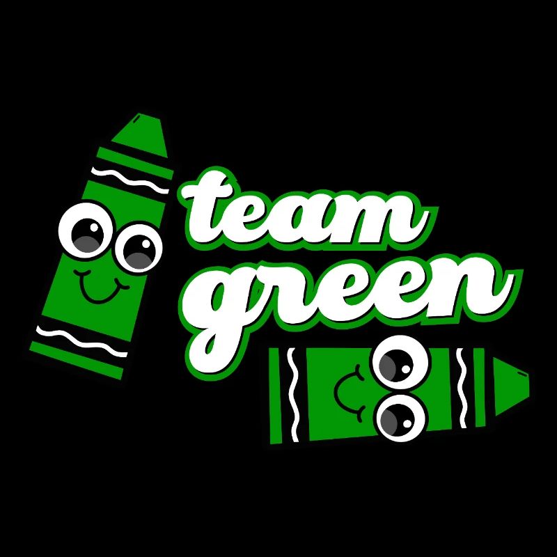 Smiling Crayon Green Team