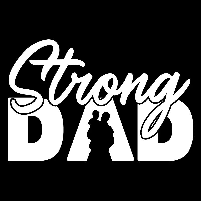 Starker Vater-Schatten Vaterschaft Elternschaft