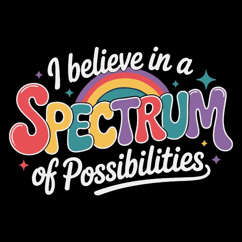 Autism Awareness Support rainbow