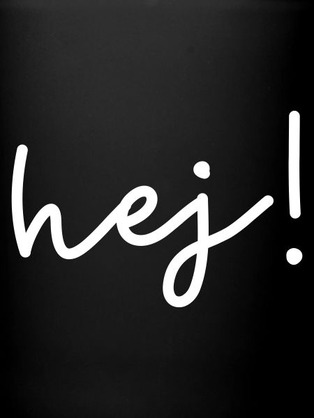 Hej – design de mots scandinave
