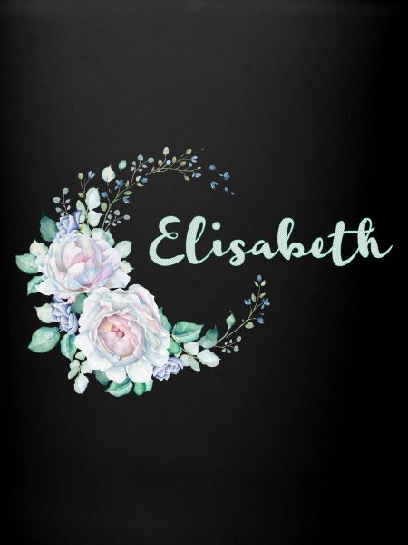 Elisabeth Flower Monogram Lettering