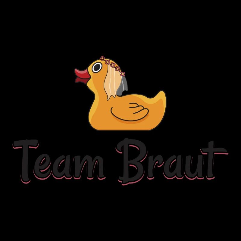 Team Braut Gummienten Geschenk