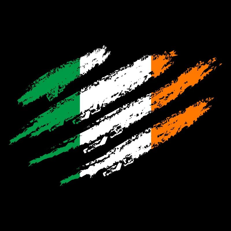 Irlande Drapeau Rayures Drapeau irlandais Dublin Griffes