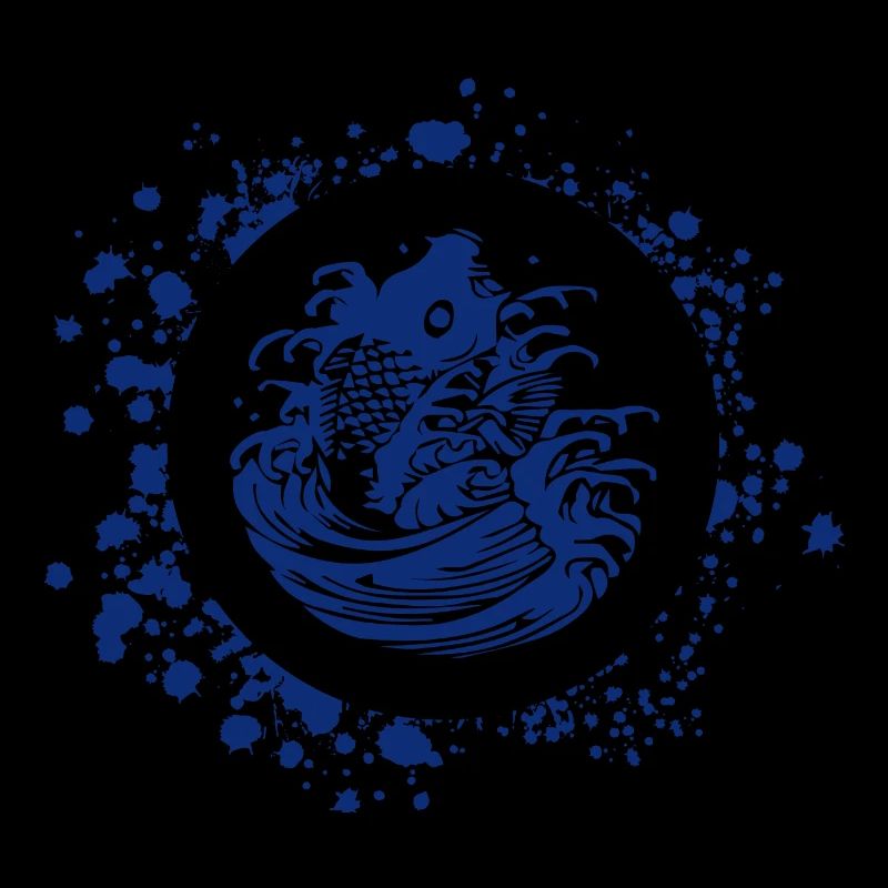 Carp kamon splash navy