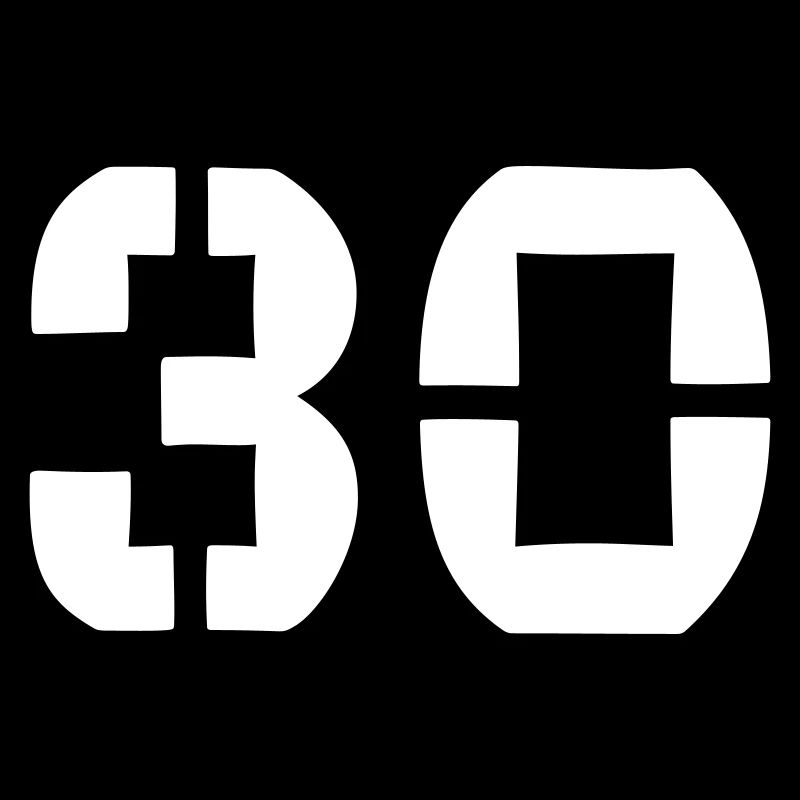 30 - Zahl - Geburtstag