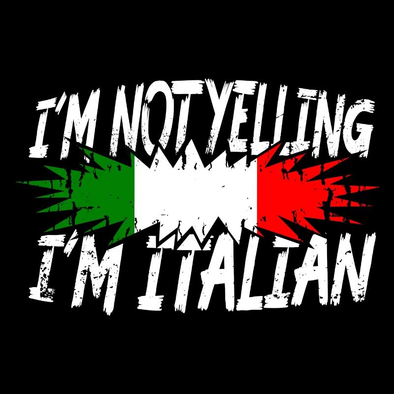 Ik schreeuw niet dat ik Italiaans ben