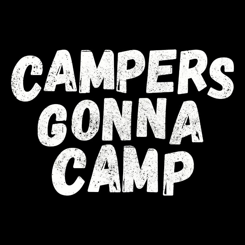 Campers going to camp! white