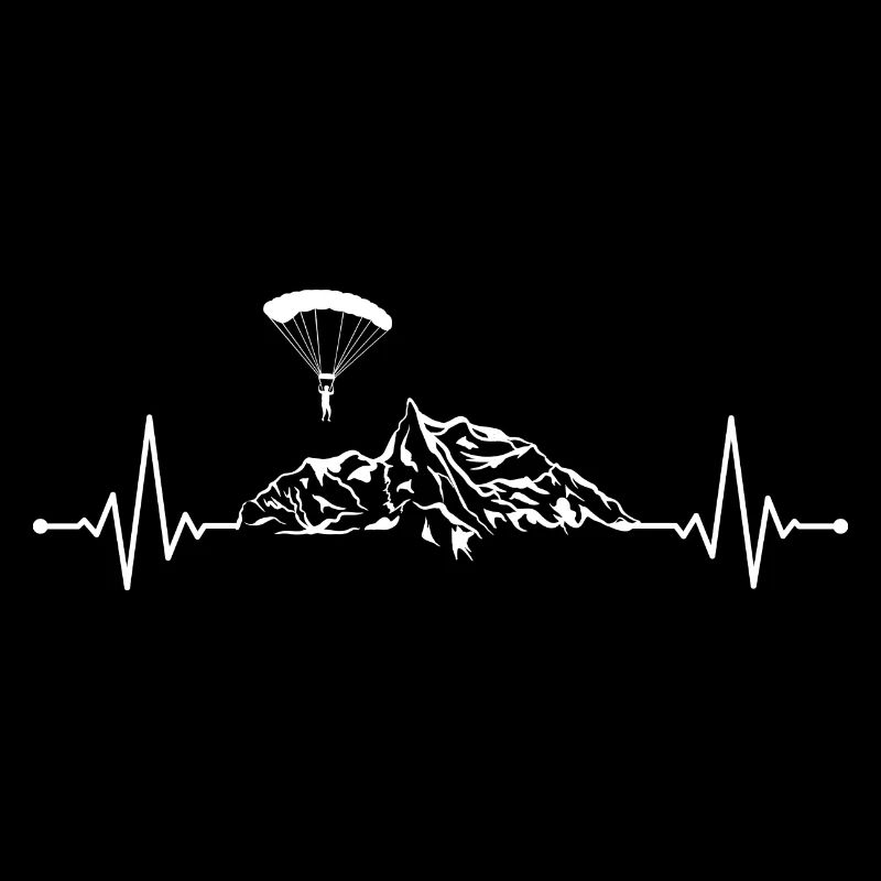 Paragliding Parachute Jumping Mountain Pulse white