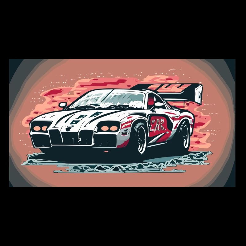 Voiture de course blanche (Collection de voitures de course)