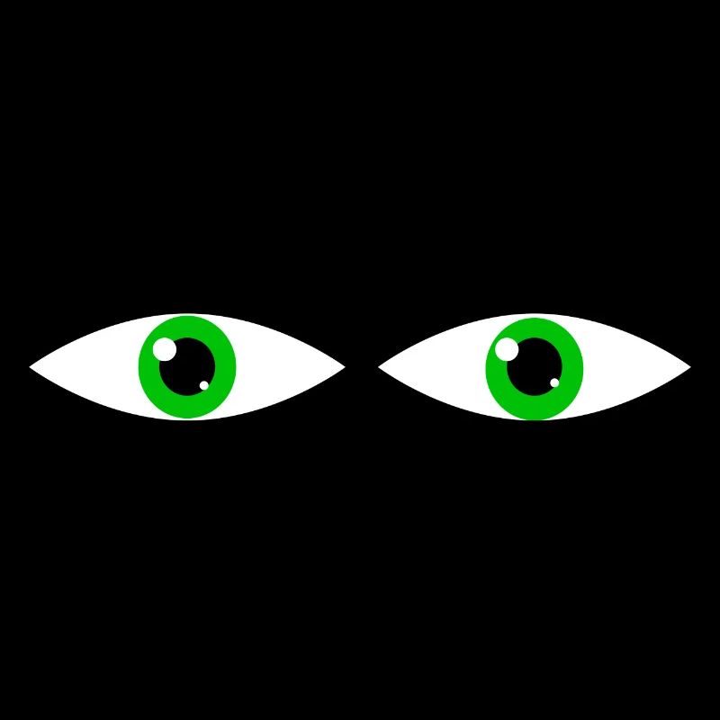 Paire d’yeux verts