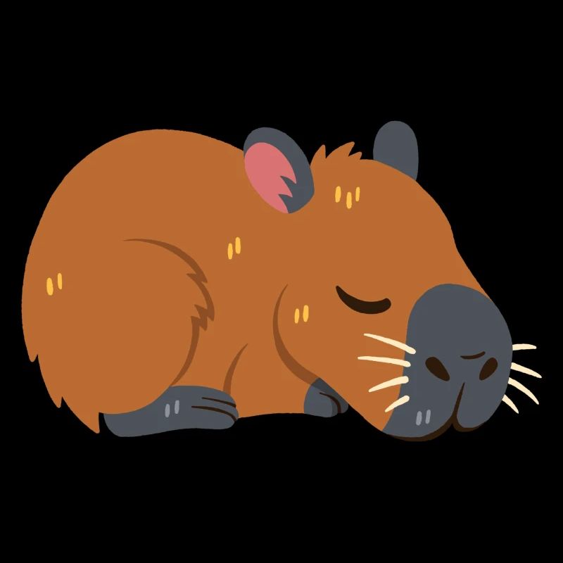 Capybara sleeps