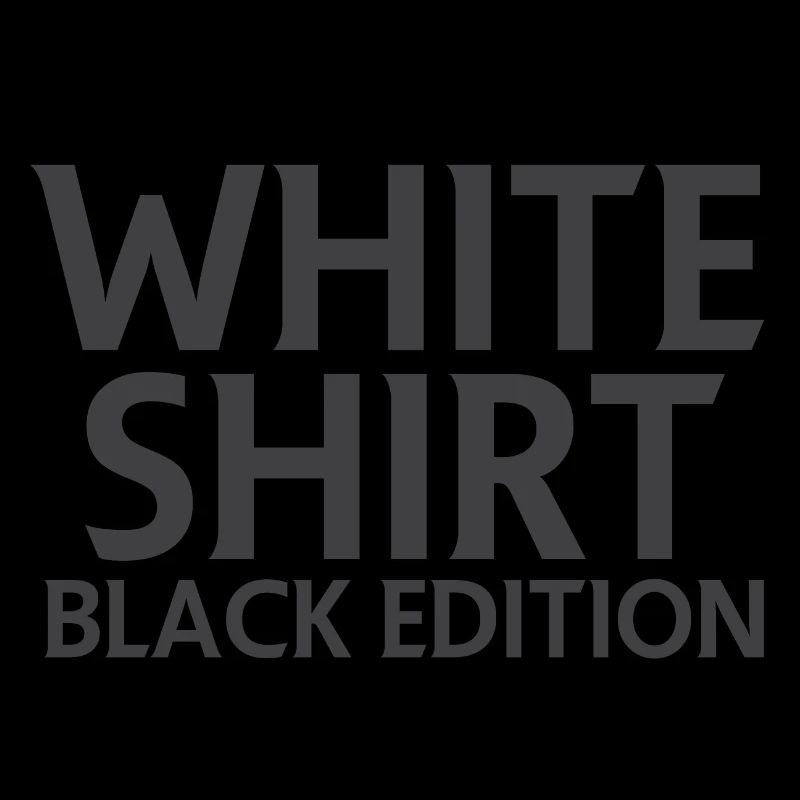 T-Shirt Blanc Édition Noire