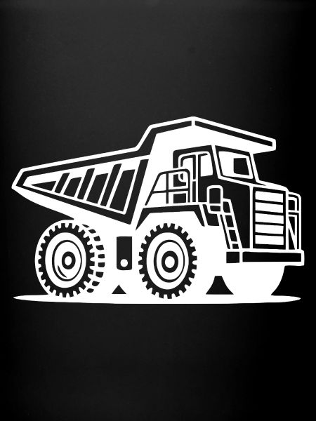 Industrial Mining Truck Silhouette