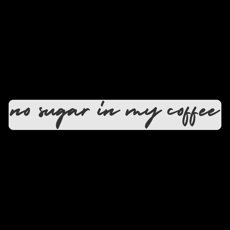 no sugar
