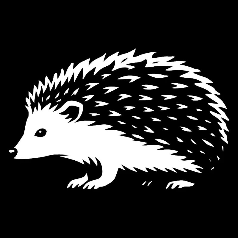 Igel Silhouette mit Stacheln