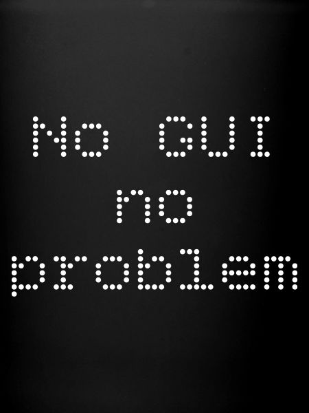 No GUI no problem