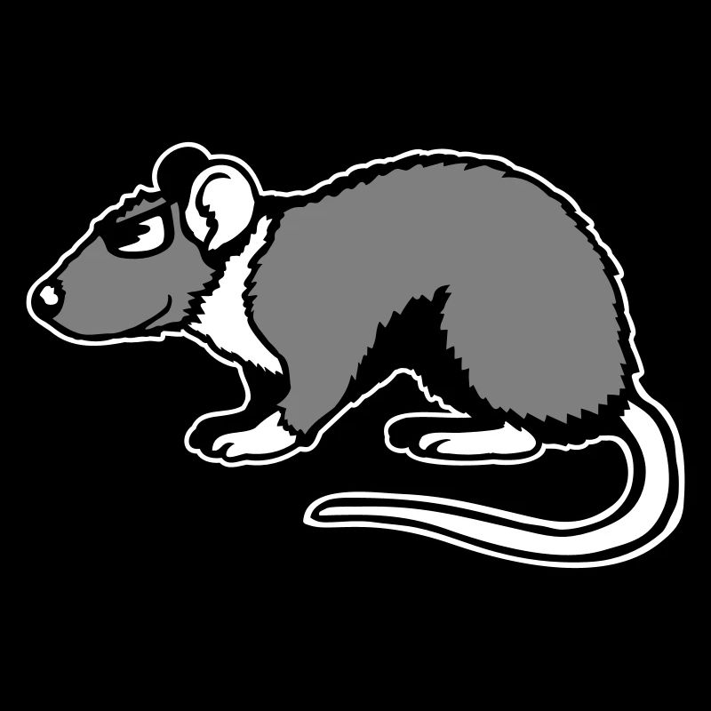 Cool Rat Sunglasses Side Funny Rodent