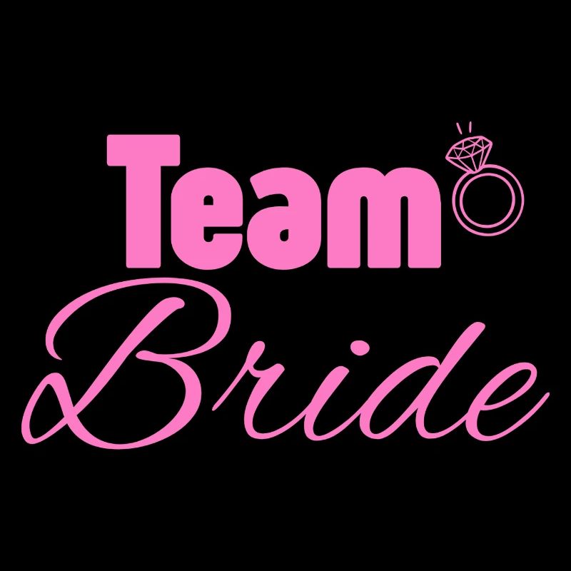 Team Bride: Pink Ring Logo