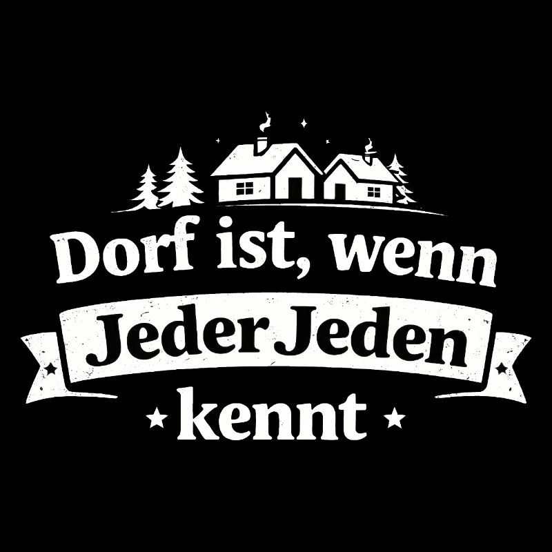 Dorf ist, wenn Jeder Jeden kennt