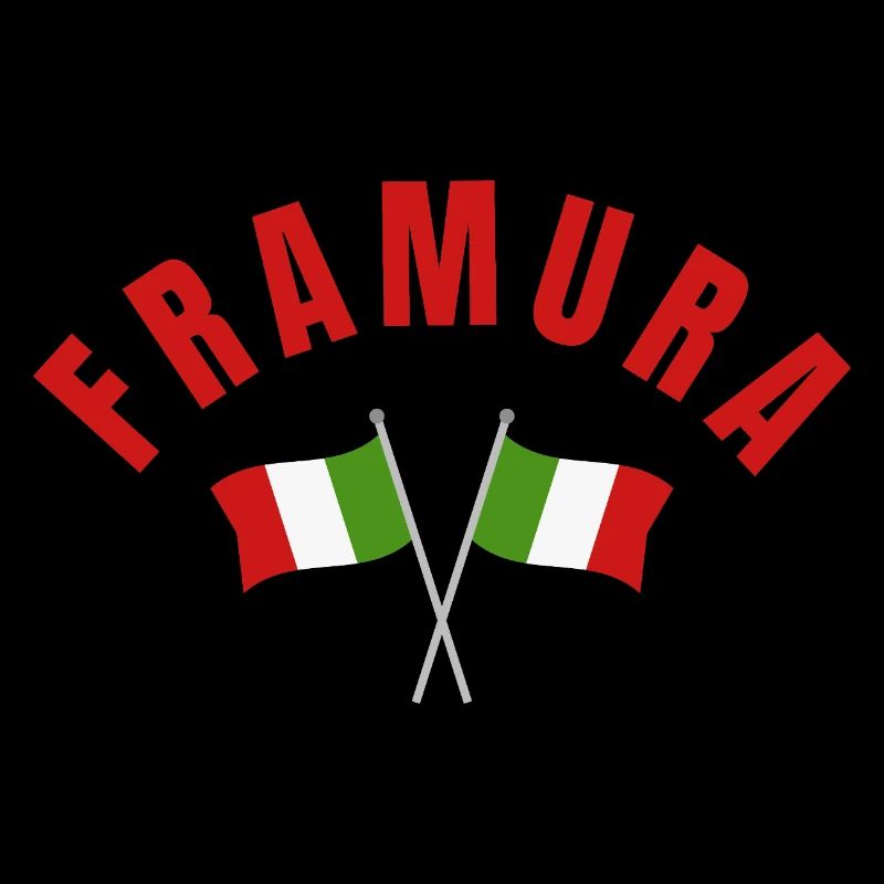 Arche de Framura avec drapeaux italiens croisés