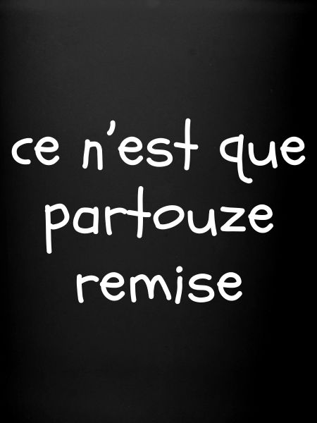 Ce n'est que partouze remise
