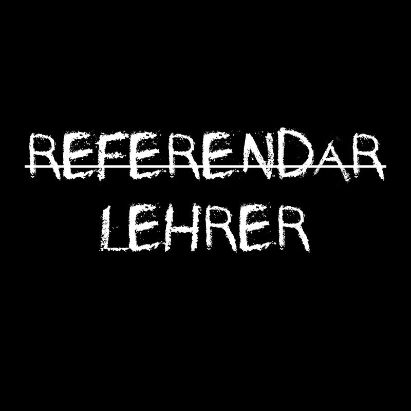 Referendar teacher passed chalk writing gift