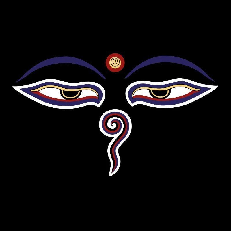 buddha augen bunt