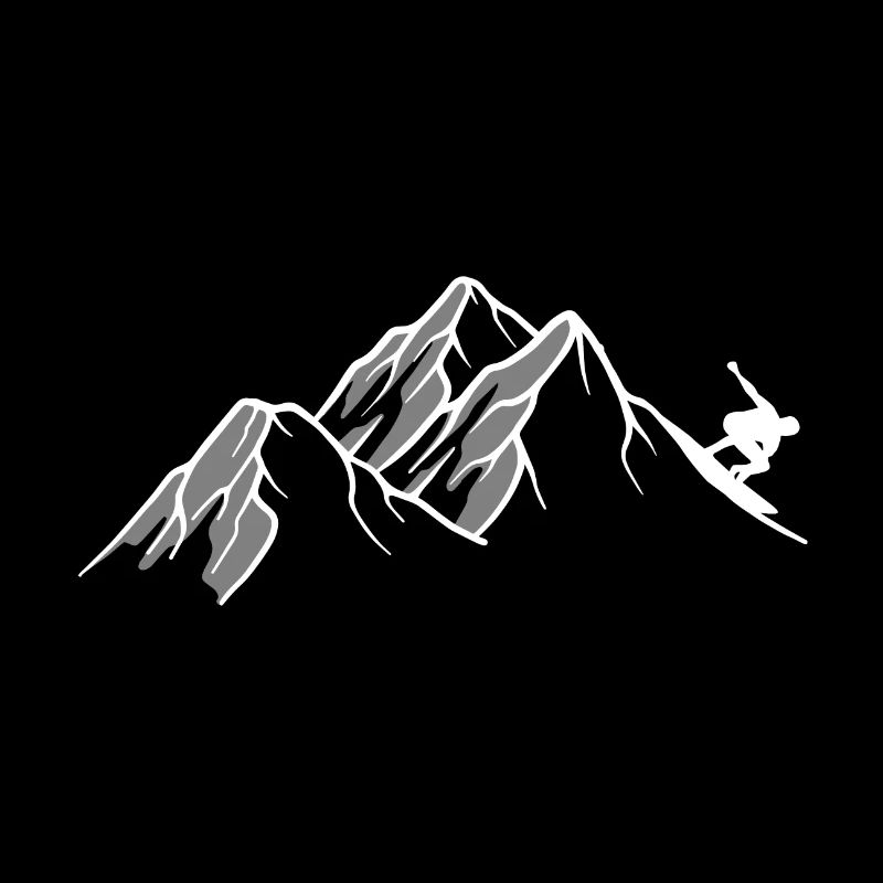 Surfeurs de montagne et surfeurs