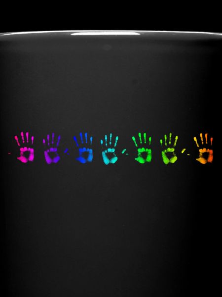 rainbow-coloured