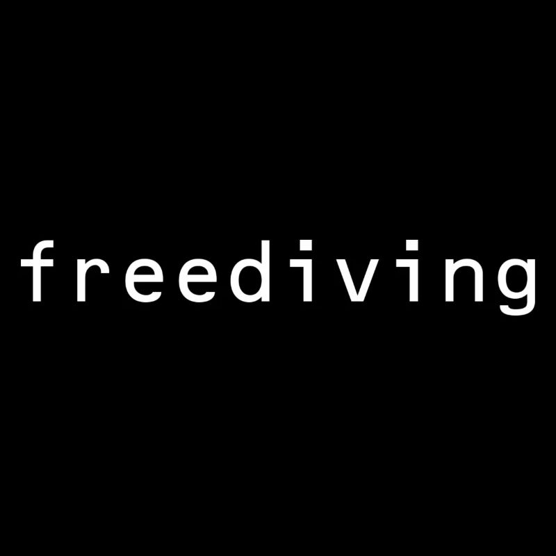 freediving white text