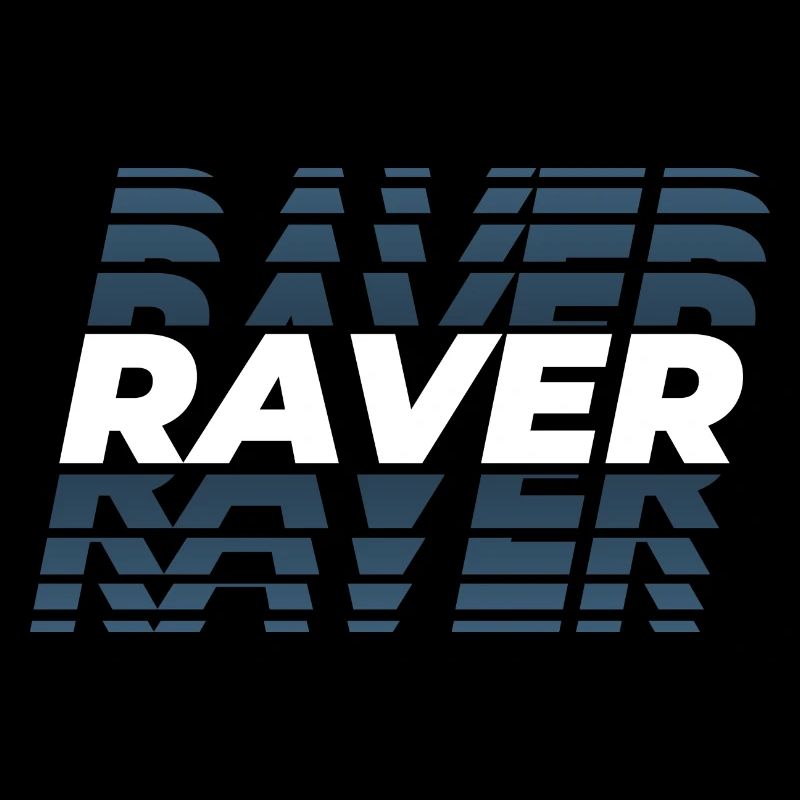 Raver design glitch, for DJ EDM Techno House