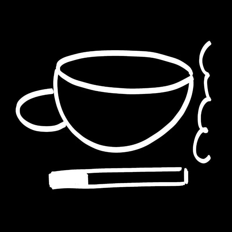 Café et cigarette - juste du café et de la cigarette